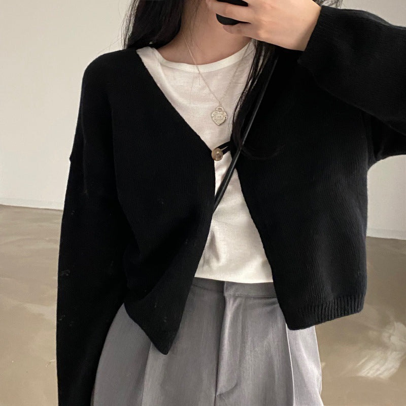 Casual All-match Knitted Cardigan Sweater apparels & accessories