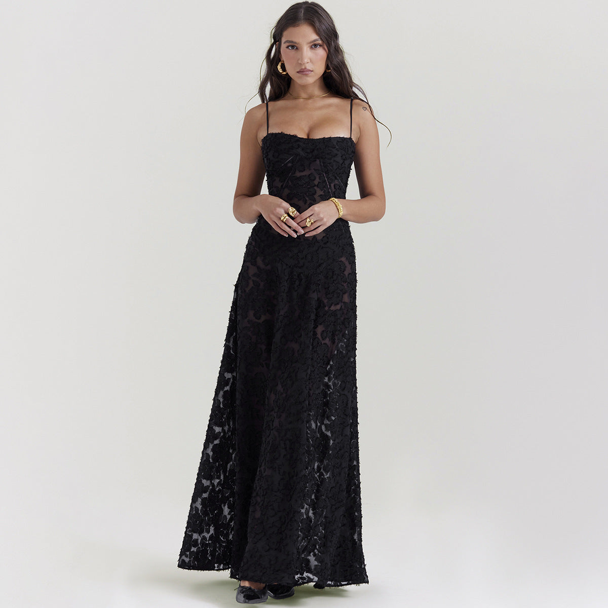 Fashion Strapless Collar Elegant Evening Dress apparels & accessories