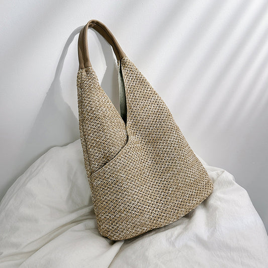 Large Capacity Summer Straw Woven Bag apparel & accessories