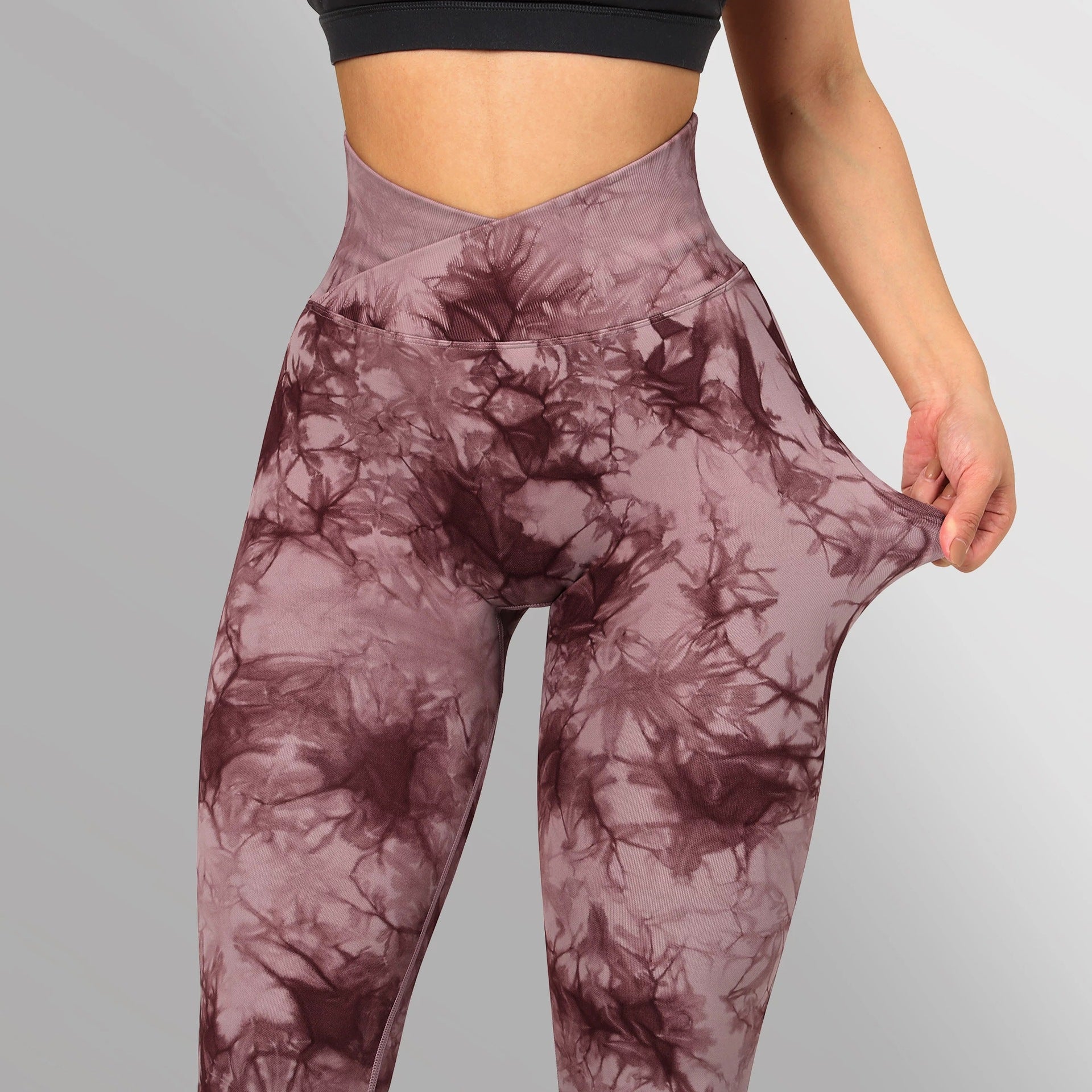 Seamless Tie Dye Leggings Women Yoga Pants 0