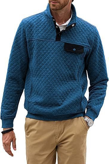 Simple Trendy Loose Sweater Long Sleeve Stand Collar Men apparels & accessories