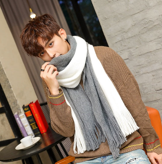 Men Scarves Can Match Colors Fashion Men's Scarves