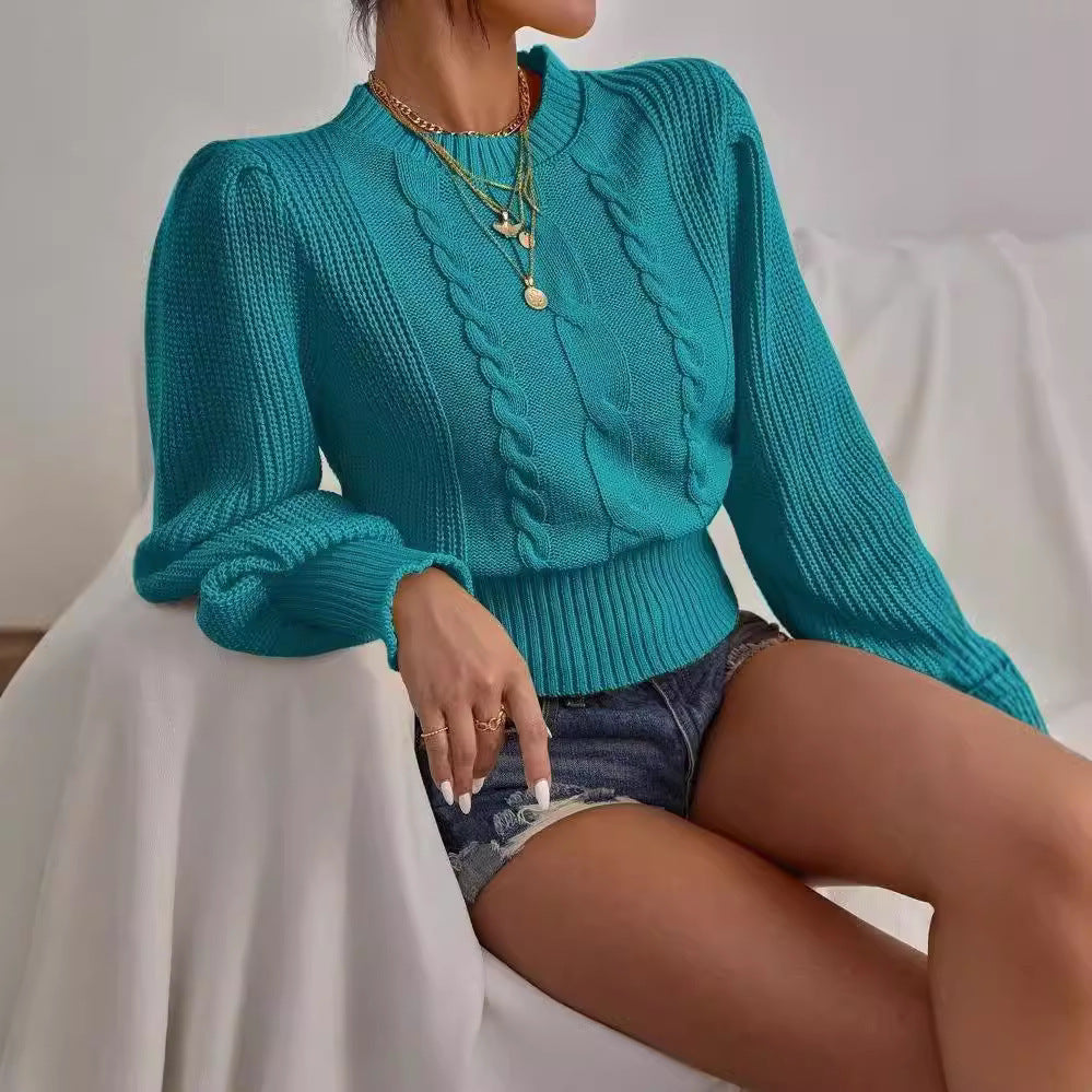 Women's Knitwear Round Neck Loose Sweater apparels & accessories