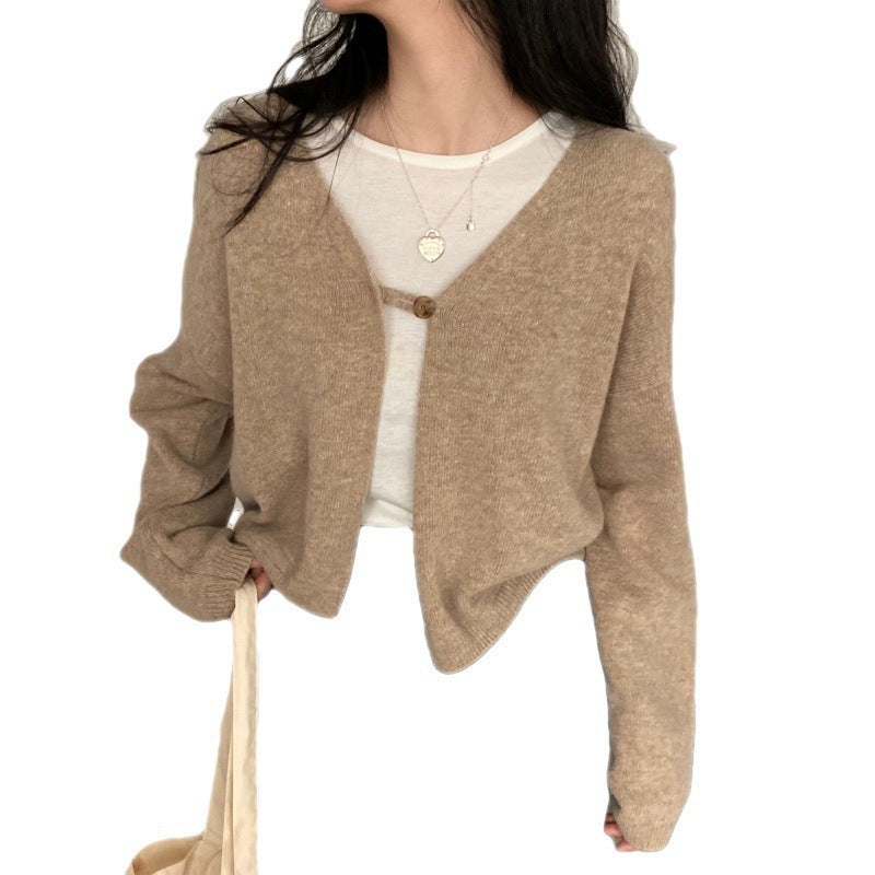 Casual All-match Knitted Cardigan Sweater apparels & accessories