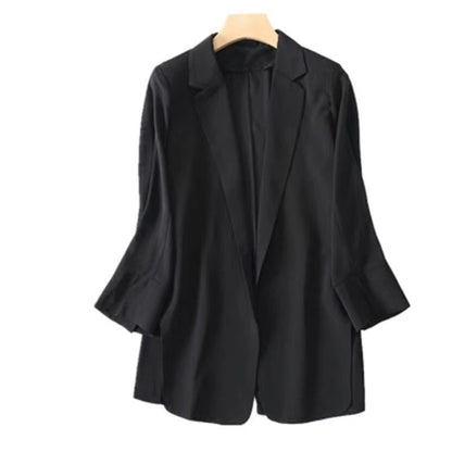 WomenLoose Sunscreen Clothes Mid-length Air Conditioning Cardigan Chiffon Small Suit Jacket apparels & accessories