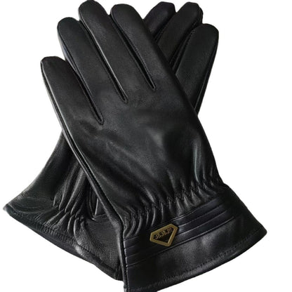 Genuine Leather Gloves Men's Winter Velvet Cold Protection apparels & accessories