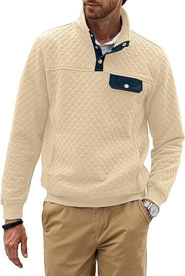 Simple Trendy Loose Sweater Long Sleeve Stand Collar Men apparels & accessories