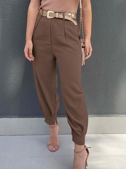 High Waist Cropped Pants apparel & accessories