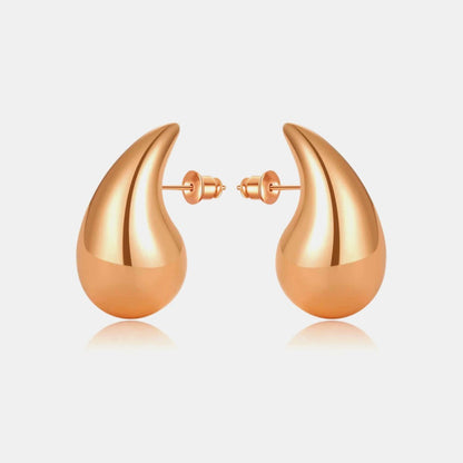 Big Size Water Drop Brass Earrings apparel & accessories