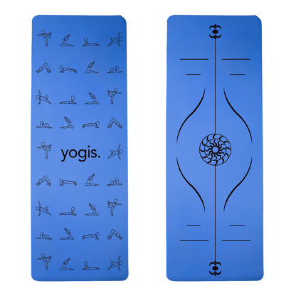 Yoga Mat Posture Line Non-slip Custom Fitness Mat For Beginners Plank Support fitness & sports