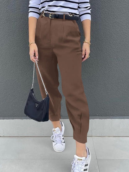 High Waist Cropped Pants apparel & accessories