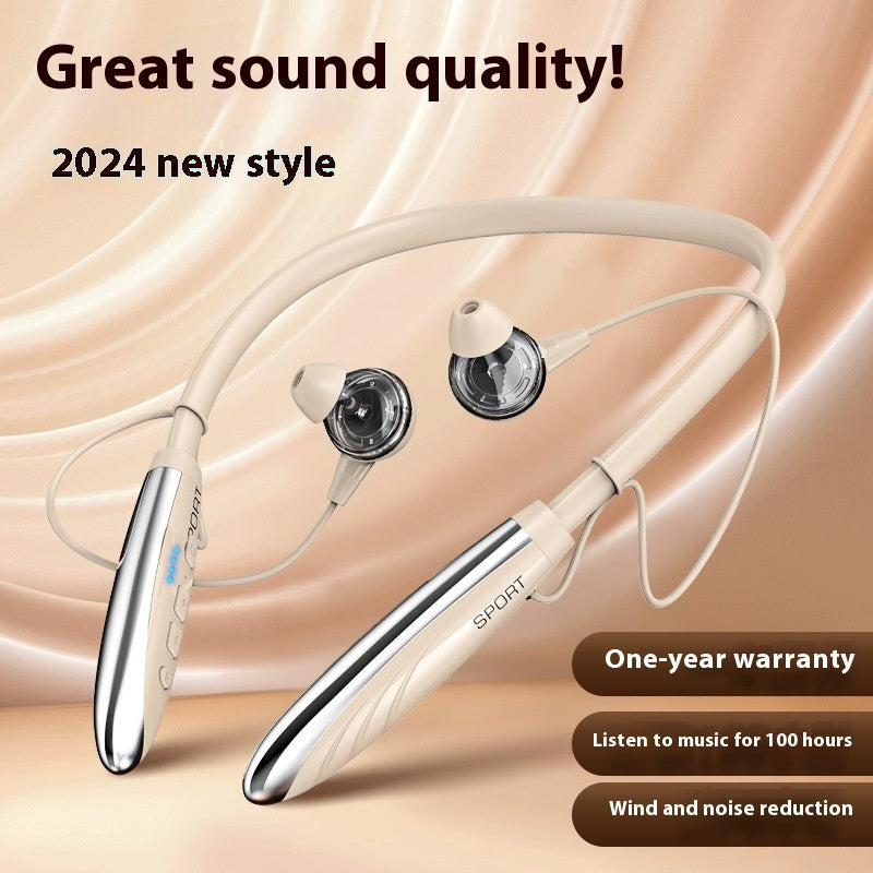 Neck Wireless Bluetooth Earphones 9D Stereo Surround Headphone Magnetic Gadgets