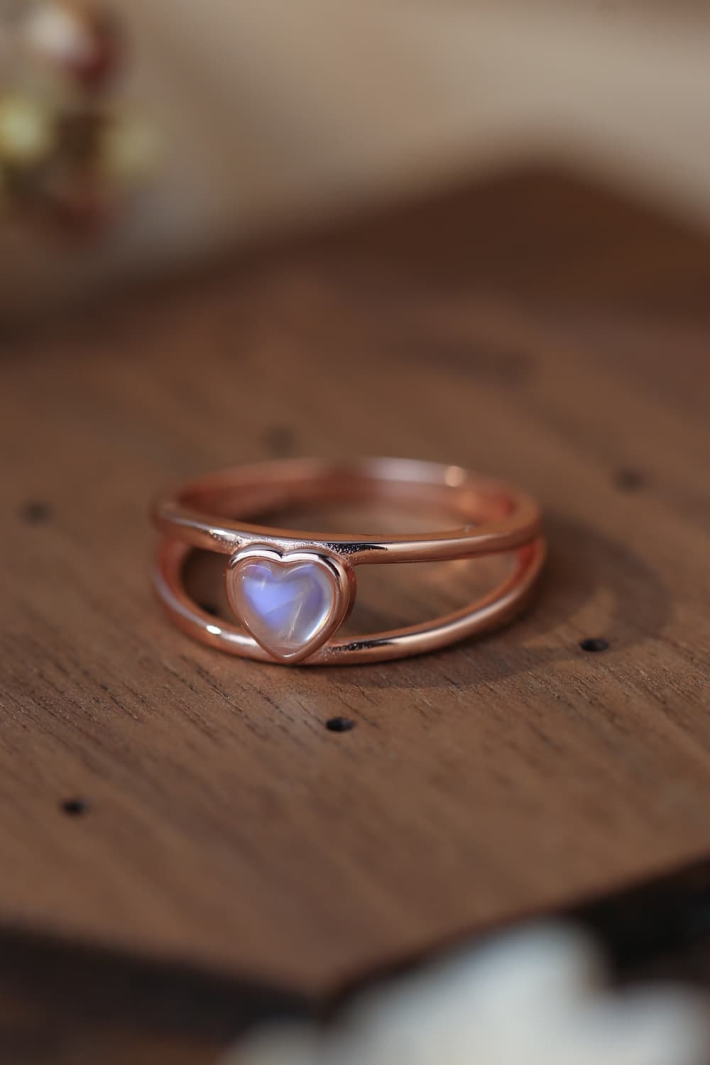 Moonstone Heart 925 Sterling Silver Ring apparel & accessories