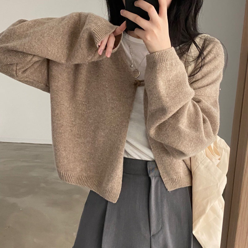 Casual All-match Knitted Cardigan Sweater apparels & accessories