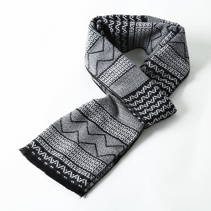 Simple Plaid Warm Keeping Artificial Cashmere Scarf Men's Scarves