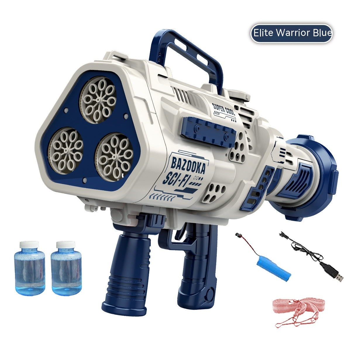 Full-automatic Lighting Bazooka Bubble Gun Children's Toys HOME