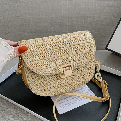 Women's Straw Texture Shoulder Bag apparel & accessories