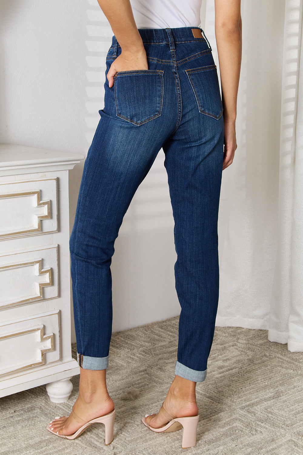 Judy Blue Full Size Skinny Cropped Jeans Bottom wear