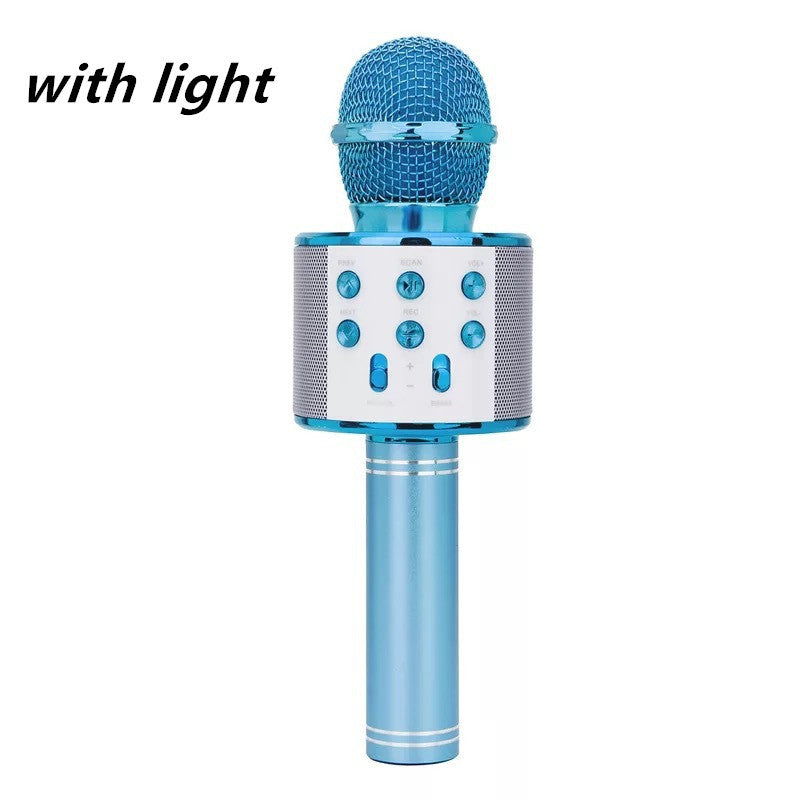 Wireless Microphone Portable Bluetooth Mini Home Ktv For Music Playing Singing Speaker Player Gadgets