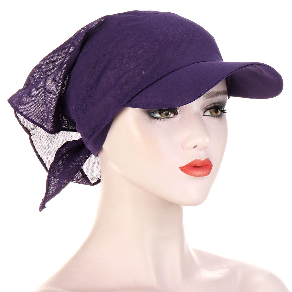 Classic Multicolor Cashew Flower Solid Color Square Scarf Hat apparel & accessories