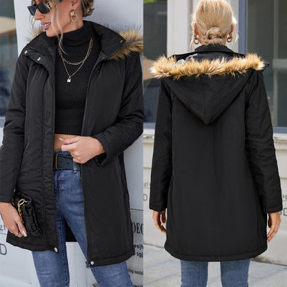 Casual Hooded Mid-length Trench Coat apparels & accessories