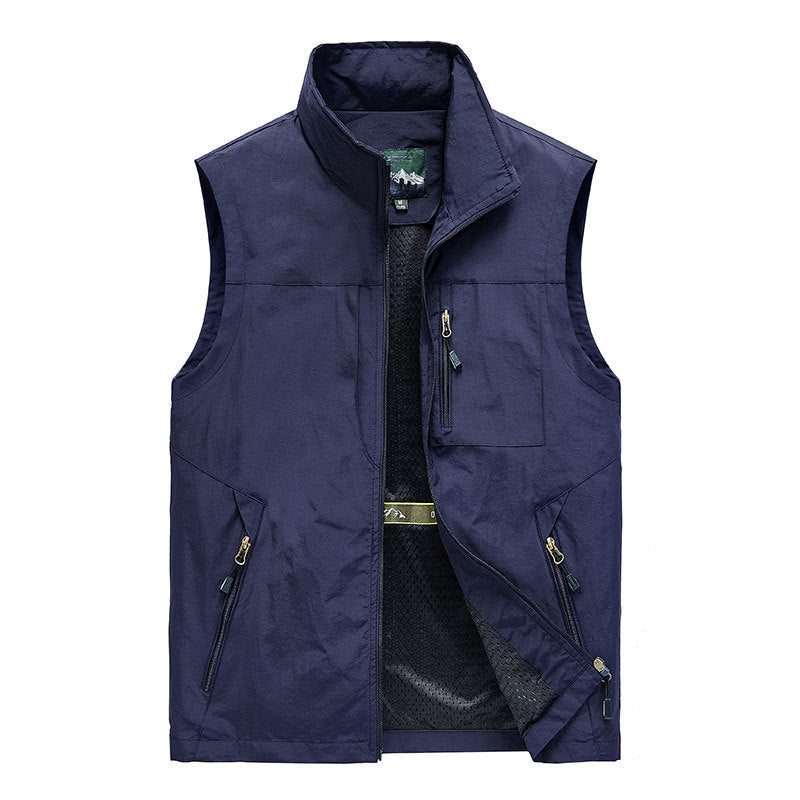 Men's Thin Fishing Mountaineering Photography Waistcoat Vest men's clothing