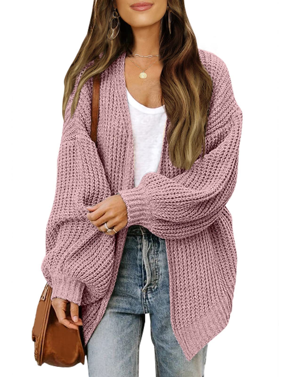 Autumn Fashion Lantern-sleeved Sweater With Pockets apparels & accessories