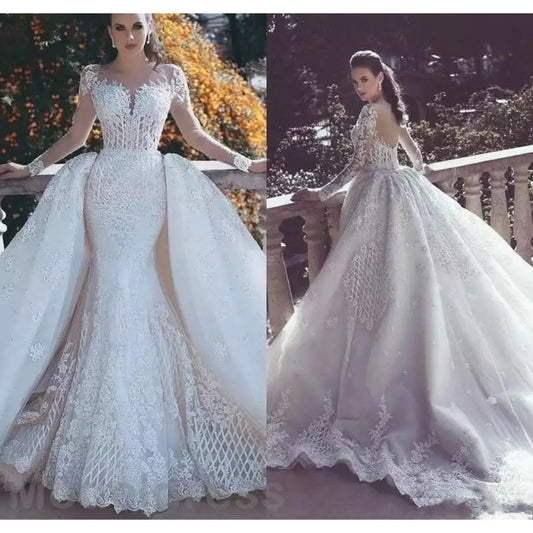 Mermaid Wedding Dresses Long Sleeves Bridal Gowns apparel & accessories