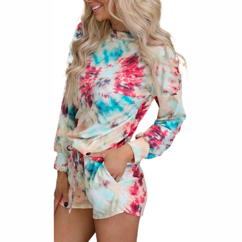 Spring And Summer European And American Tie-dye Homewear Women apparels & accessories