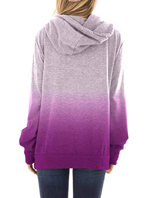 Two-colored fashion hoodies for women 0