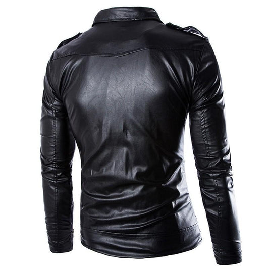 Men's PU leather jacket men's clothing