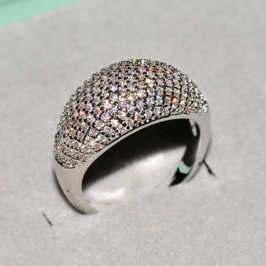 Luxury Starry Ring Full Rhinestone Zircon Jewelry