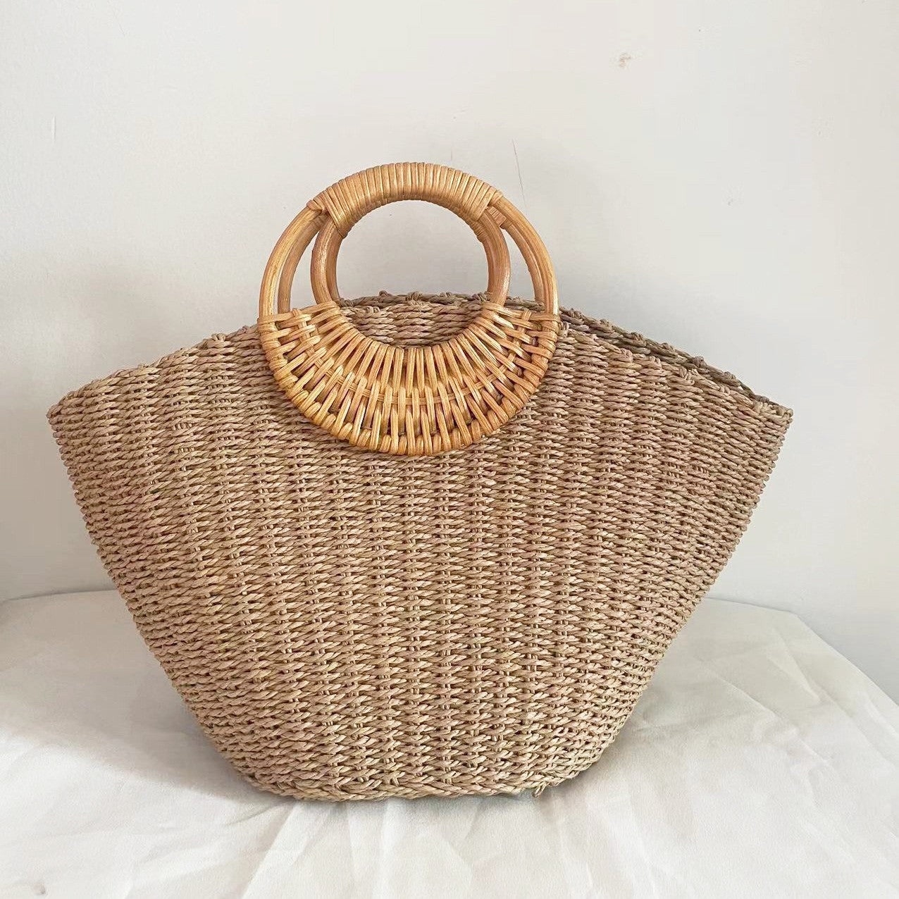 Handheld Grass Woven Simple Woven Women's Bag apparel & accessories