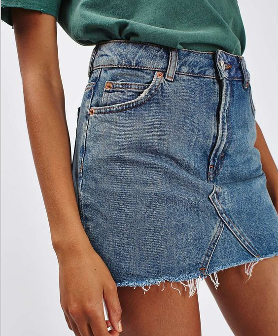 High Waist Denim Mini Jeans Skirt apparel & accessories