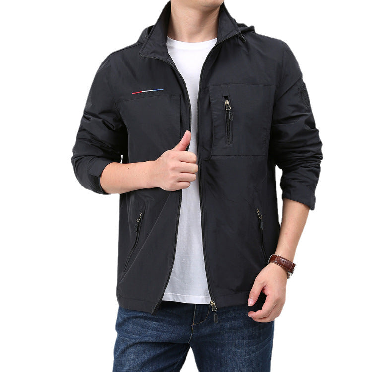 Shell Jacket Men's Casual Fashion Spring And Autumn Outdoor Loose apparels & accessories