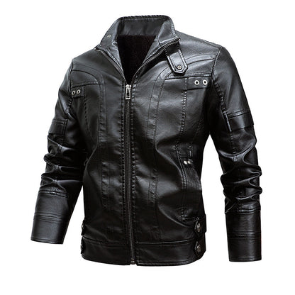 Men's Fashion Loose Lapel Leather Coat apparel & accessories