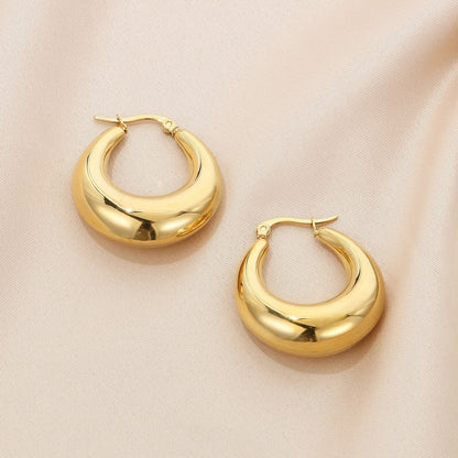 Stainless Steel Hinged Hoop Earrings apparel & accessories