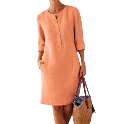 Women Clothing Dress Streetwear Ethnic Style Long Sleeve Dress apparels & accessories