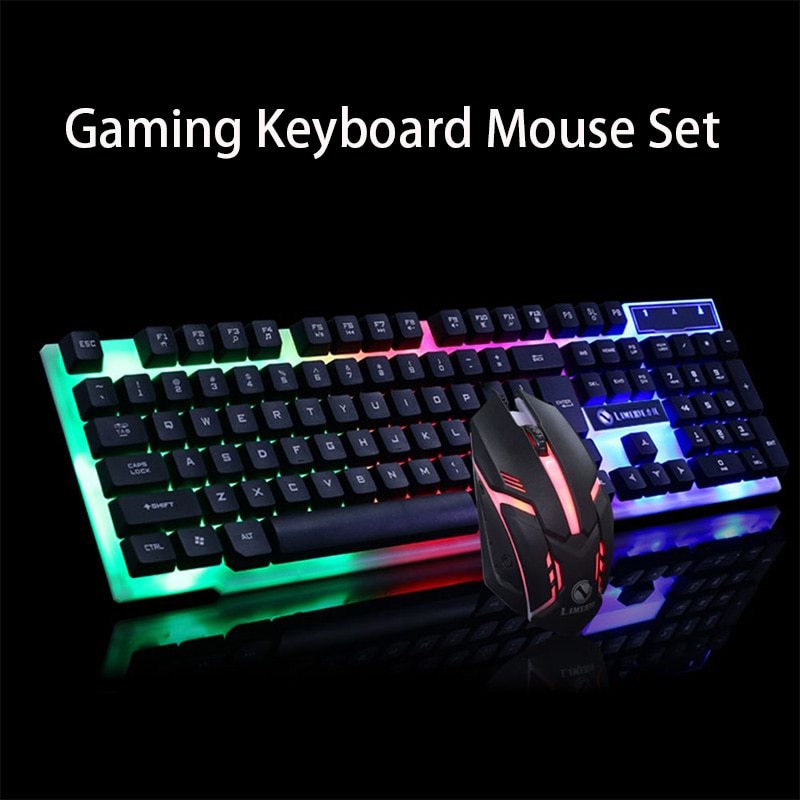 GTX300 Gaming CF LOL Gaming Keyboard Mouse Glowing Set Gadgets