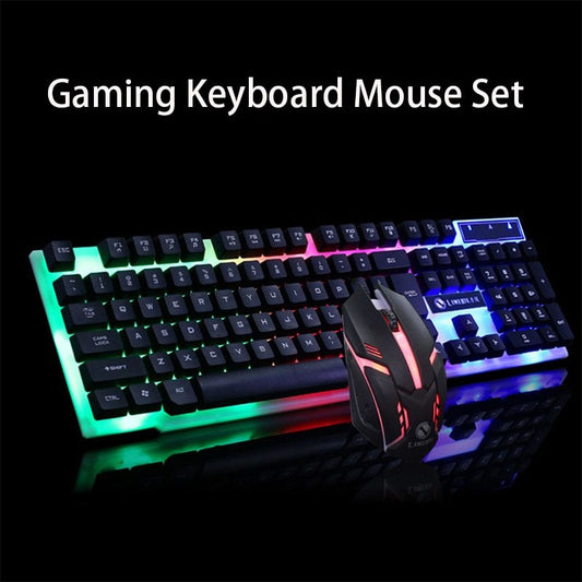 GTX300 Gaming CF LOL Gaming Keyboard Mouse Glowing Set Gadgets