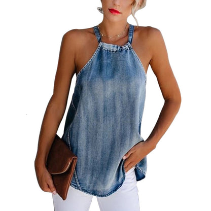 Women's denim T-shirt apparel & accessories