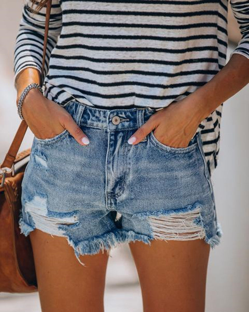 Women's casual Stretch Jeans Shorts apparel & accessories