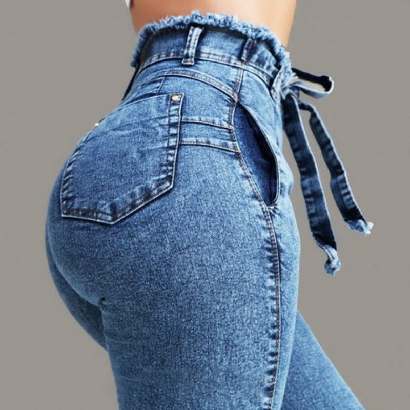 Fringed jeans apparel & accessories