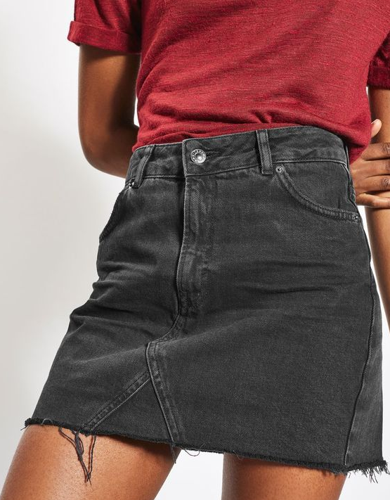 High Waist Denim Mini Jeans Skirt apparel & accessories