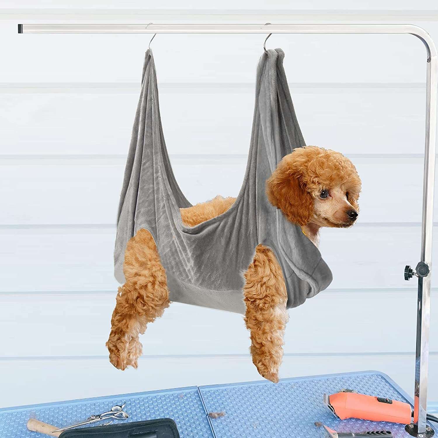 A Dog Grooming Hammock, 4