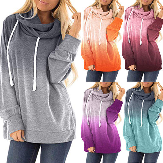 Two-colored fashion hoodies for women 0