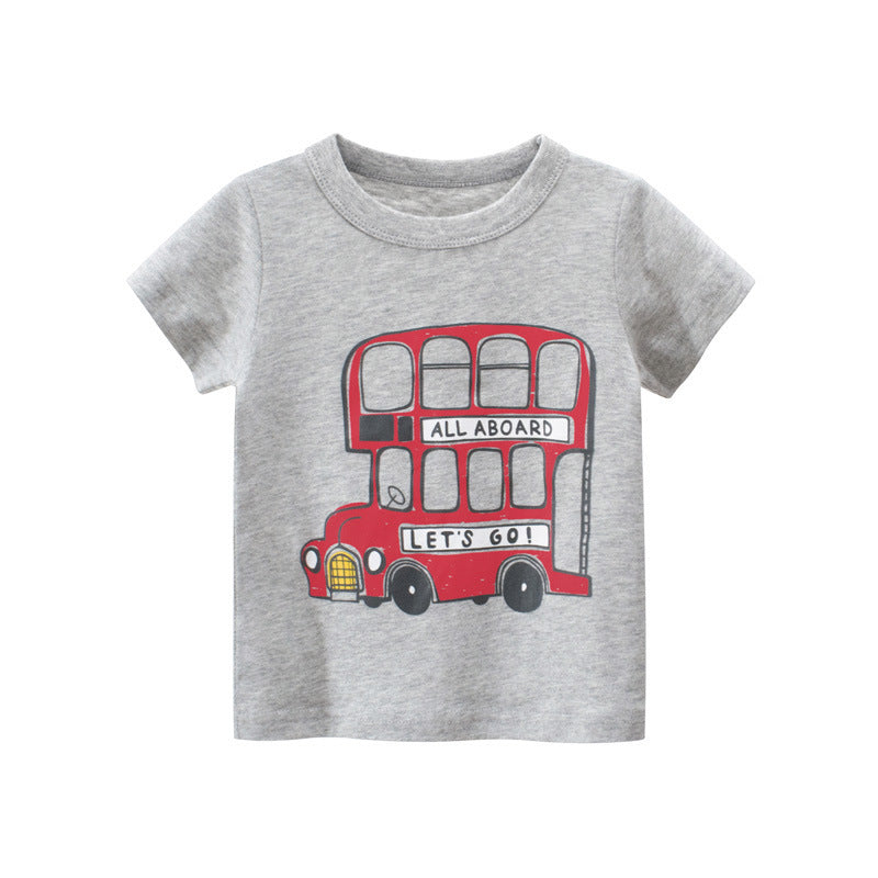 Children's Summer New Boys Short Sleeve T-shirt apparels & accessories