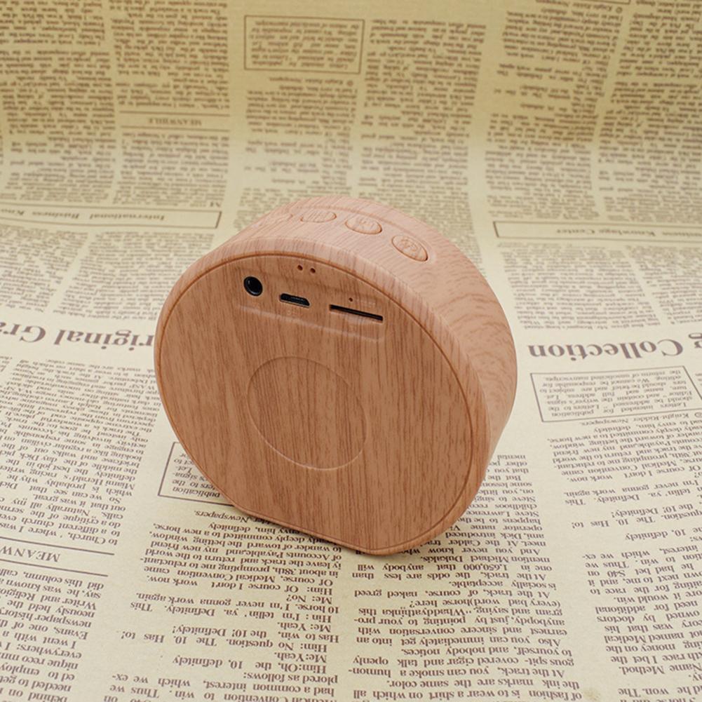 Mini Wood Bluetooth Speaker Portable Outdoor Wireless Support AUX TF Gadgets