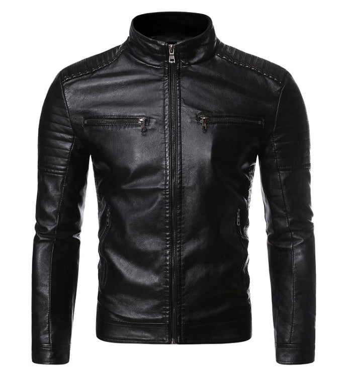 Zip decorative motorcycle jacket apparel & accessories