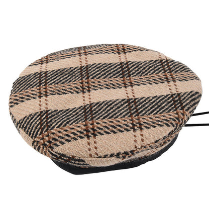 Women's Retro Japanese Plaid Beret Hat scarves, Shawls & Hats